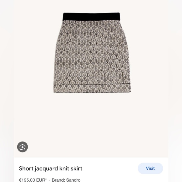 NWT Sandro Tweed Skirt - Picture 5 of 8